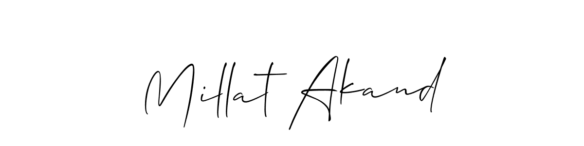 Check out images of Autograph of Millat Akand name. Actor Millat Akand Signature Style. Allison_Script is a professional sign style online. Millat Akand signature style 2 images and pictures png