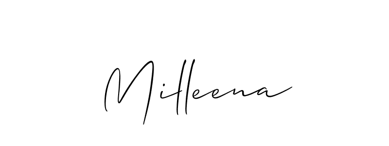 Check out images of Autograph of Milleena name. Actor Milleena Signature Style. Allison_Script is a professional sign style online. Milleena signature style 2 images and pictures png