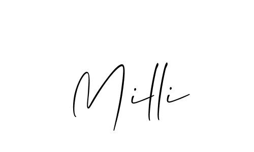 Once you've used our free online signature maker to create your best signature Allison_Script style, it's time to enjoy all of the benefits that Milli name signing documents. Milli signature style 2 images and pictures png