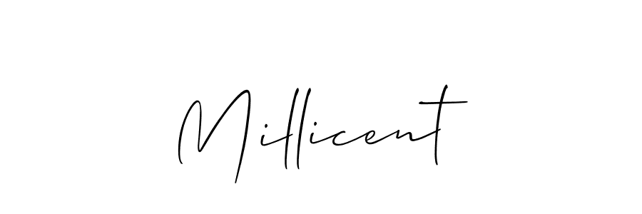 It looks lik you need a new signature style for name Millicent. Design unique handwritten (Allison_Script) signature with our free signature maker in just a few clicks. Millicent signature style 2 images and pictures png