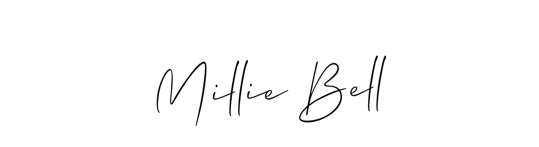 You can use this online signature creator to create a handwritten signature for the name Millie Bell. This is the best online autograph maker. Millie Bell signature style 2 images and pictures png
