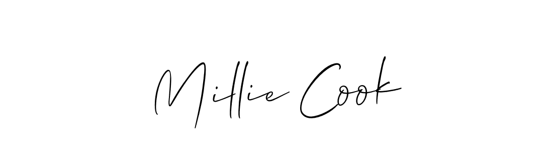 Design your own signature with our free online signature maker. With this signature software, you can create a handwritten (Allison_Script) signature for name Millie Cook. Millie Cook signature style 2 images and pictures png