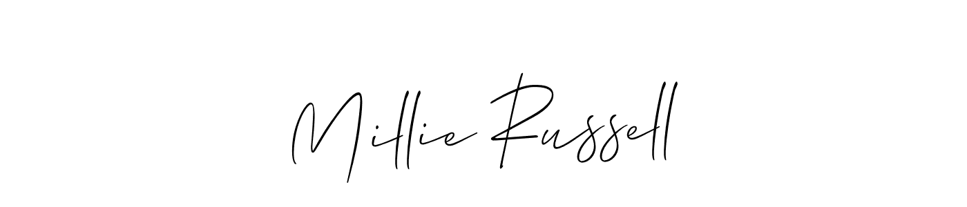 How to make Millie Russell signature? Allison_Script is a professional autograph style. Create handwritten signature for Millie Russell name. Millie Russell signature style 2 images and pictures png