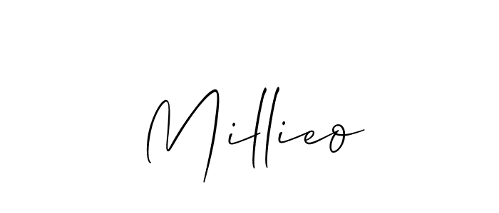 Also we have Millieo name is the best signature style. Create professional handwritten signature collection using Allison_Script autograph style. Millieo signature style 2 images and pictures png