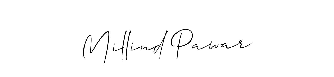 Check out images of Autograph of Millind Pawar name. Actor Millind Pawar Signature Style. Allison_Script is a professional sign style online. Millind Pawar signature style 2 images and pictures png