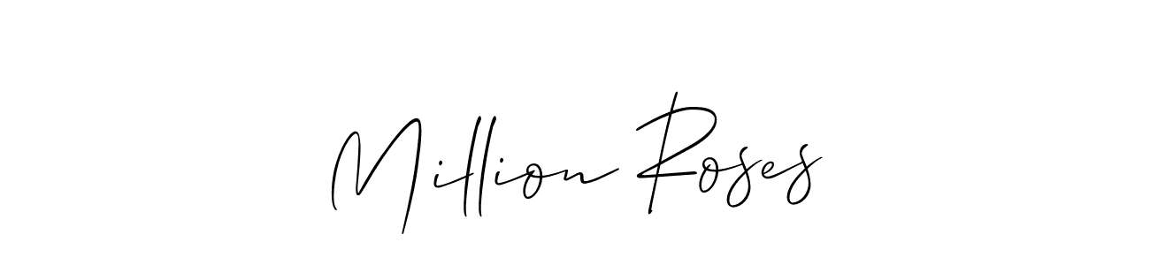 How to make Million Roses signature? Allison_Script is a professional autograph style. Create handwritten signature for Million Roses name. Million Roses signature style 2 images and pictures png