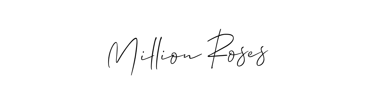 How to make Million Roses signature? Allison_Script is a professional autograph style. Create handwritten signature for Million Roses name. Million Roses signature style 2 images and pictures png