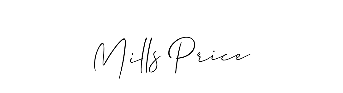 Also we have Mills Price name is the best signature style. Create professional handwritten signature collection using Allison_Script autograph style. Mills Price signature style 2 images and pictures png