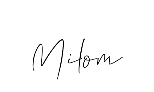 Here are the top 10 professional signature styles for the name Milom. These are the best autograph styles you can use for your name. Milom signature style 2 images and pictures png