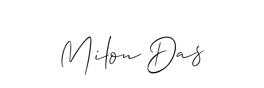 How to Draw Milon Das signature style? Allison_Script is a latest design signature styles for name Milon Das. Milon Das signature style 2 images and pictures png