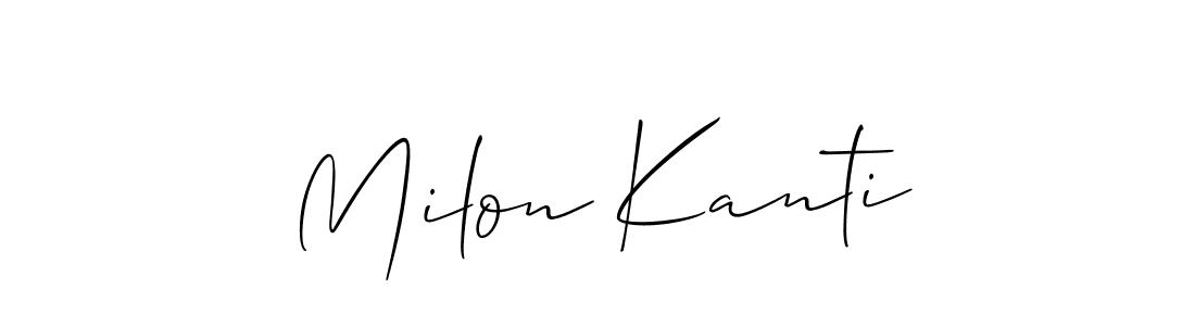 Once you've used our free online signature maker to create your best signature Allison_Script style, it's time to enjoy all of the benefits that Milon Kanti name signing documents. Milon Kanti signature style 2 images and pictures png