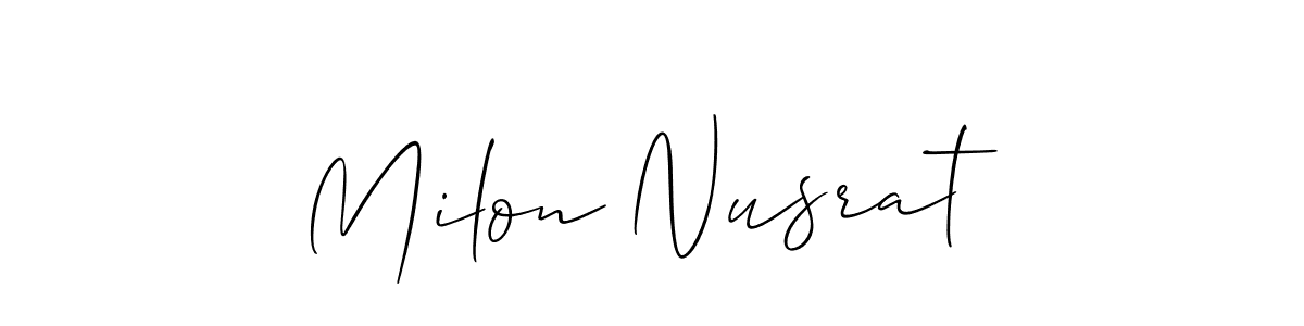See photos of Milon Nusrat official signature by Spectra . Check more albums & portfolios. Read reviews & check more about Allison_Script font. Milon Nusrat signature style 2 images and pictures png