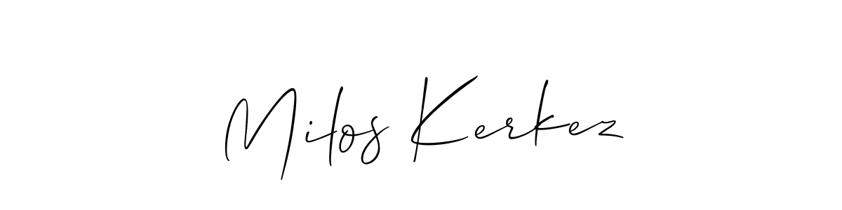 How to Draw Milos Kerkez signature style? Allison_Script is a latest design signature styles for name Milos Kerkez. Milos Kerkez signature style 2 images and pictures png