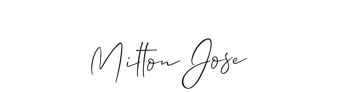 Make a beautiful signature design for name Milton Jose. Use this online signature maker to create a handwritten signature for free. Milton Jose signature style 2 images and pictures png