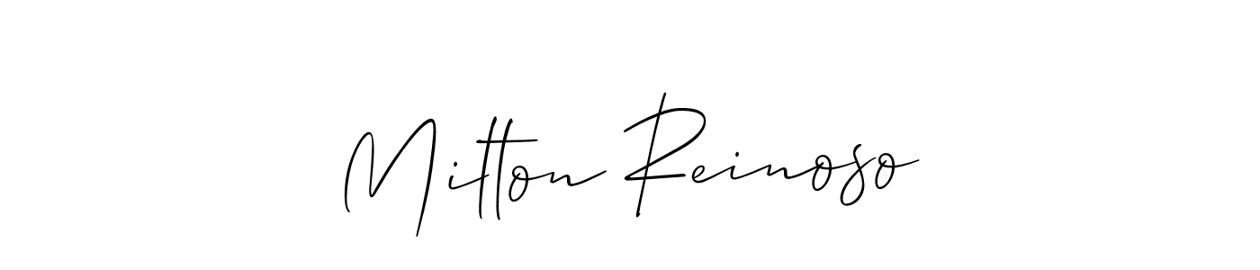 Milton Reinoso stylish signature style. Best Handwritten Sign (Allison_Script) for my name. Handwritten Signature Collection Ideas for my name Milton Reinoso. Milton Reinoso signature style 2 images and pictures png