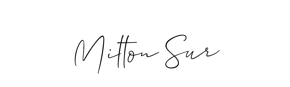 Check out images of Autograph of Milton Sur name. Actor Milton Sur Signature Style. Allison_Script is a professional sign style online. Milton Sur signature style 2 images and pictures png