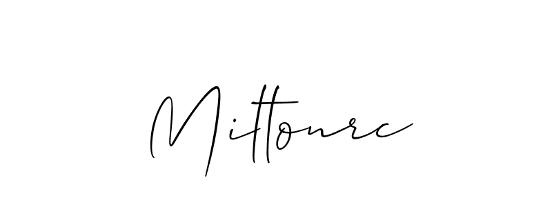It looks lik you need a new signature style for name Miltonrc. Design unique handwritten (Allison_Script) signature with our free signature maker in just a few clicks. Miltonrc signature style 2 images and pictures png