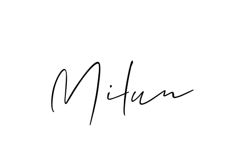 This is the best signature style for the Milun name. Also you like these signature font (Allison_Script). Mix name signature. Milun signature style 2 images and pictures png