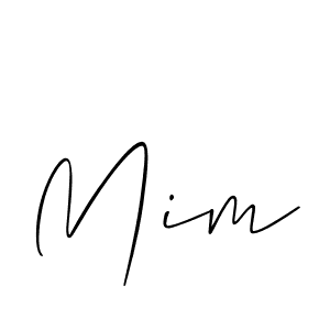 Similarly Allison_Script is the best handwritten signature design. Signature creator online .You can use it as an online autograph creator for name Mim. Mim signature style 2 images and pictures png