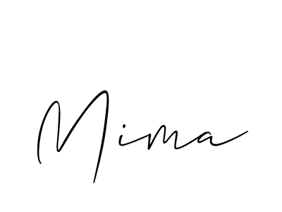 How to make Mima name signature. Use Allison_Script style for creating short signs online. This is the latest handwritten sign. Mima signature style 2 images and pictures png