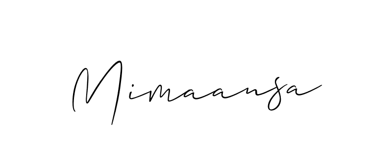 Best and Professional Signature Style for Mimaansa. Allison_Script Best Signature Style Collection. Mimaansa signature style 2 images and pictures png