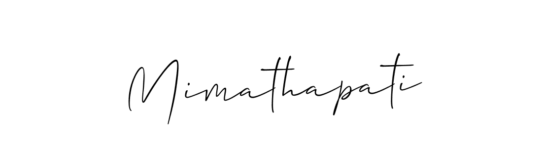 Mimathapati stylish signature style. Best Handwritten Sign (Allison_Script) for my name. Handwritten Signature Collection Ideas for my name Mimathapati. Mimathapati signature style 2 images and pictures png
