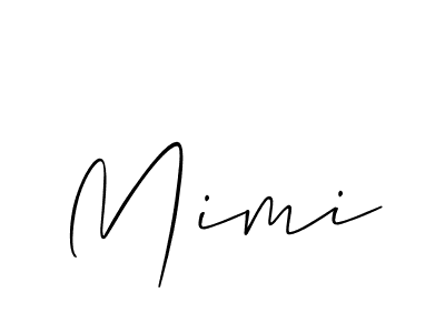 Make a beautiful signature design for name Mimi. With this signature (Allison_Script) style, you can create a handwritten signature for free. Mimi signature style 2 images and pictures png
