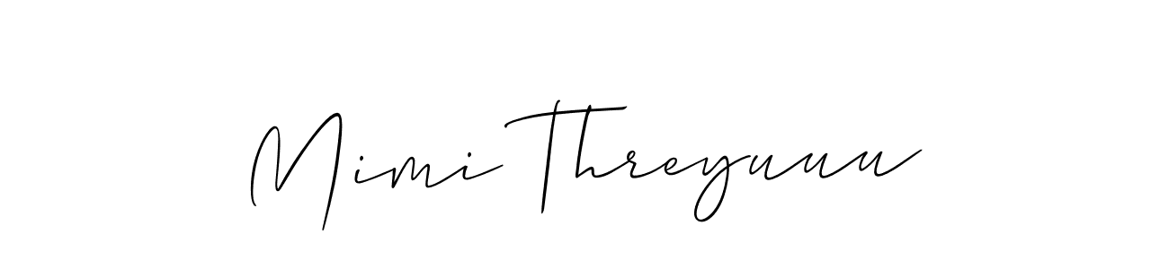 Make a beautiful signature design for name Mimi Threyuuu. Use this online signature maker to create a handwritten signature for free. Mimi Threyuuu signature style 2 images and pictures png