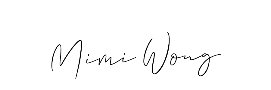 How to make Mimi Wong name signature. Use Allison_Script style for creating short signs online. This is the latest handwritten sign. Mimi Wong signature style 2 images and pictures png