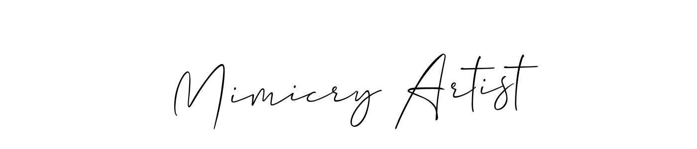 Make a beautiful signature design for name Mimicry Artist. Use this online signature maker to create a handwritten signature for free. Mimicry Artist signature style 2 images and pictures png