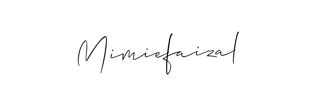 This is the best signature style for the Mimiefaizal name. Also you like these signature font (Allison_Script). Mix name signature. Mimiefaizal signature style 2 images and pictures png