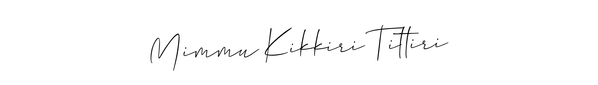 Best and Professional Signature Style for Mimmu Kikkiri Tittiri. Allison_Script Best Signature Style Collection. Mimmu Kikkiri Tittiri signature style 2 images and pictures png