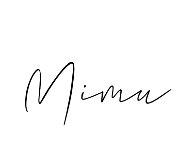 Similarly Allison_Script is the best handwritten signature design. Signature creator online .You can use it as an online autograph creator for name Mimu. Mimu signature style 2 images and pictures png