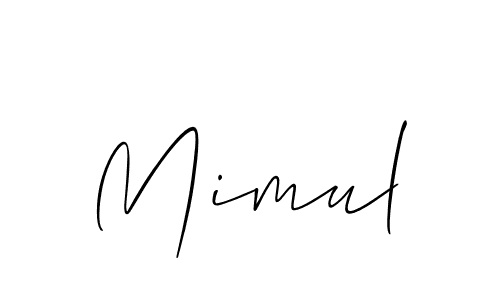 Similarly Allison_Script is the best handwritten signature design. Signature creator online .You can use it as an online autograph creator for name Mimul. Mimul signature style 2 images and pictures png