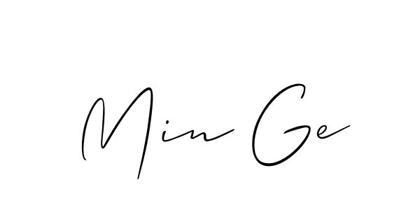 Make a short Min Ge signature style. Manage your documents anywhere anytime using Allison_Script. Create and add eSignatures, submit forms, share and send files easily. Min Ge signature style 2 images and pictures png