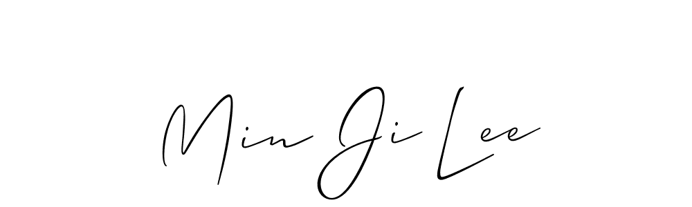 Use a signature maker to create a handwritten signature online. With this signature software, you can design (Allison_Script) your own signature for name Min Ji Lee. Min Ji Lee signature style 2 images and pictures png