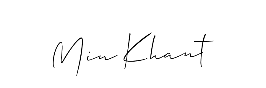 Make a beautiful signature design for name Min Khant. Use this online signature maker to create a handwritten signature for free. Min Khant signature style 2 images and pictures png
