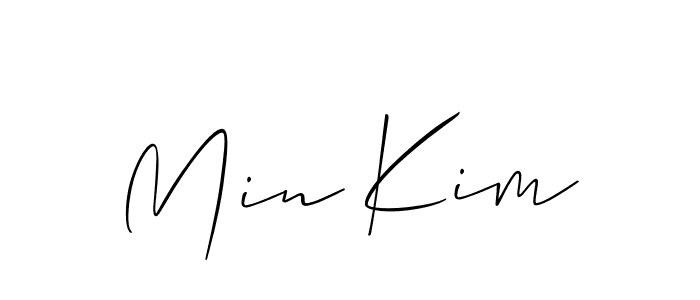 Best and Professional Signature Style for Min Kim. Allison_Script Best Signature Style Collection. Min Kim signature style 2 images and pictures png