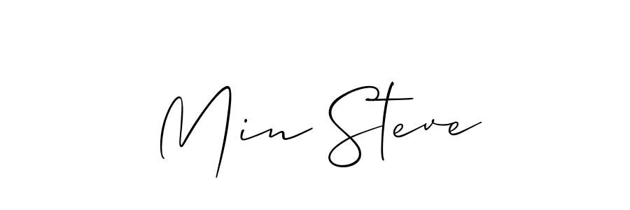 Make a short Min Steve signature style. Manage your documents anywhere anytime using Allison_Script. Create and add eSignatures, submit forms, share and send files easily. Min Steve signature style 2 images and pictures png