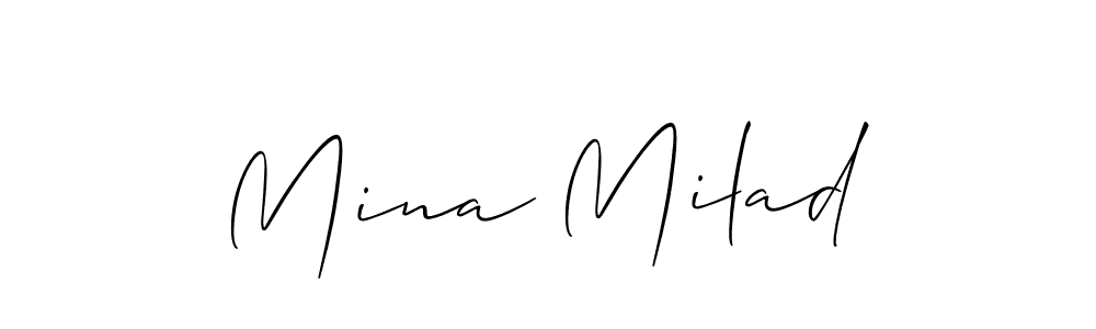 Make a beautiful signature design for name Mina Milad. Use this online signature maker to create a handwritten signature for free. Mina Milad signature style 2 images and pictures png