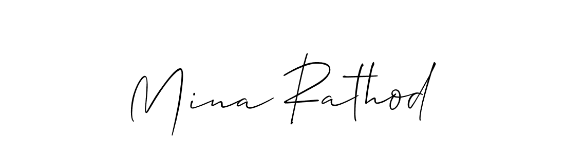 Make a beautiful signature design for name Mina Rathod. Use this online signature maker to create a handwritten signature for free. Mina Rathod signature style 2 images and pictures png