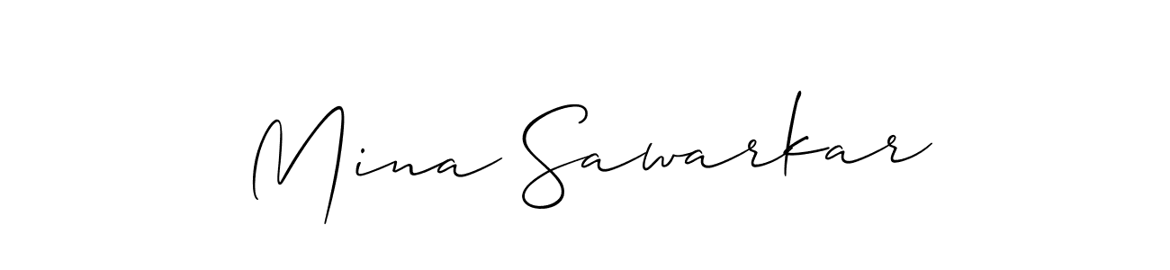 Best and Professional Signature Style for Mina Sawarkar. Allison_Script Best Signature Style Collection. Mina Sawarkar signature style 2 images and pictures png