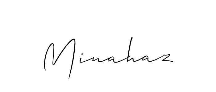 Minahaz stylish signature style. Best Handwritten Sign (Allison_Script) for my name. Handwritten Signature Collection Ideas for my name Minahaz. Minahaz signature style 2 images and pictures png