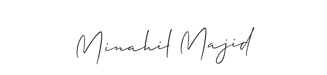 It looks lik you need a new signature style for name Minahil Majid. Design unique handwritten (Allison_Script) signature with our free signature maker in just a few clicks. Minahil Majid signature style 2 images and pictures png