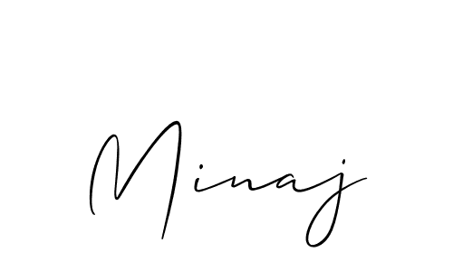 Allison_Script is a professional signature style that is perfect for those who want to add a touch of class to their signature. It is also a great choice for those who want to make their signature more unique. Get Minaj name to fancy signature for free. Minaj signature style 2 images and pictures png