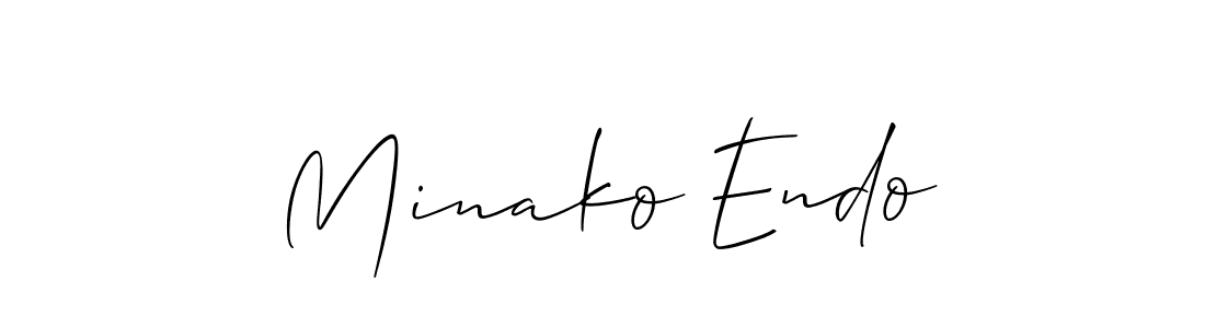 Also You can easily find your signature by using the search form. We will create Minako Endo name handwritten signature images for you free of cost using Allison_Script sign style. Minako Endo signature style 2 images and pictures png