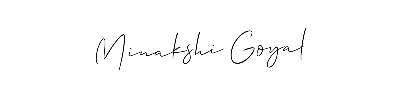 Best and Professional Signature Style for Minakshi Goyal. Allison_Script Best Signature Style Collection. Minakshi Goyal signature style 2 images and pictures png