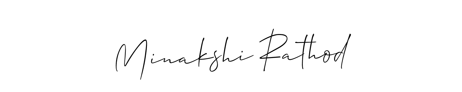 You should practise on your own different ways (Allison_Script) to write your name (Minakshi Rathod) in signature. don't let someone else do it for you. Minakshi Rathod signature style 2 images and pictures png