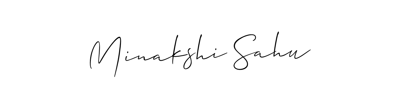 It looks lik you need a new signature style for name Minakshi Sahu. Design unique handwritten (Allison_Script) signature with our free signature maker in just a few clicks. Minakshi Sahu signature style 2 images and pictures png