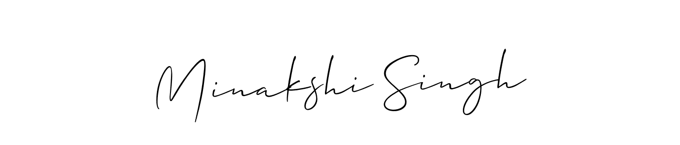 You should practise on your own different ways (Allison_Script) to write your name (Minakshi Singh) in signature. don't let someone else do it for you. Minakshi Singh signature style 2 images and pictures png